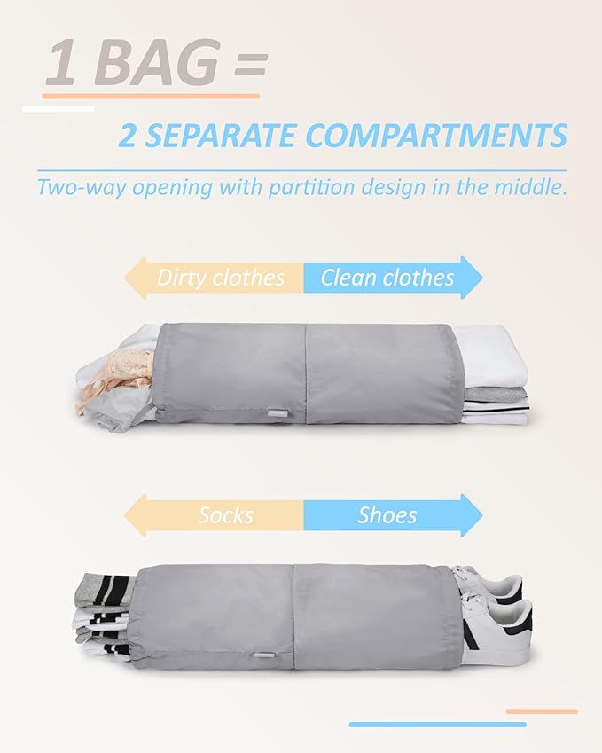 BAGSMART 6 Set /4 Set/2 Set Compression Packing Cubes for Travel, Lightweight Luggage Organizer Bags, Durable Space Saver Bag