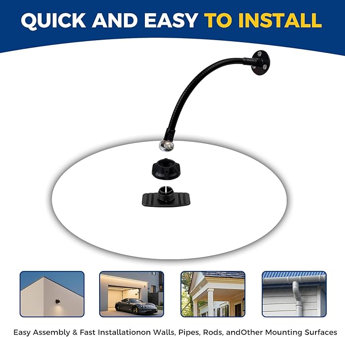 acrylic convex mirror 360-degree adjustable wide-angle indoor security mirror suitable for monitoring blind spots in parking lots Garage warehouses offices and traffic safety management (11.7in)