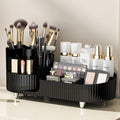 Booklov Roating Makeup Caddy Organizer for Vanity, Large Capacity Cosmetic Display Case, Clear Acrylic Countertop Beauty Stor