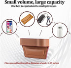 2PCS Car Seat Gap Filler Organizer, Leather Multi-Functional Vehicle Console Gap Pocket Organizer with Cup Holder, Automotive Seat Crevice Filler Storage Box, Universal for Vehicles (Brown)