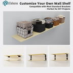 Floating Shelf Board for Wall 5/8" –1 Pack Board Only, No Brackets – 72" L x 10" W x 0.6" T Lite Oak Melamine Wood Floating S