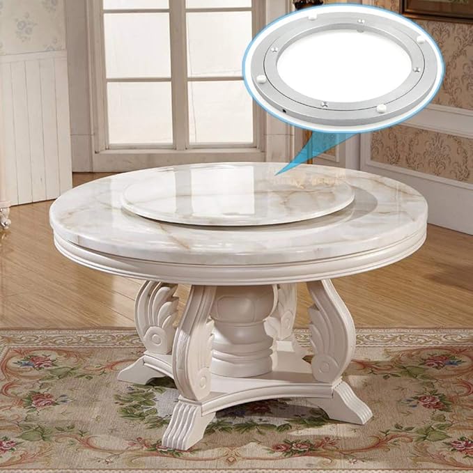 Aluminum Heavy Duty Lazy Susan Rotating Turntable Bearing Swivel Plate Hardware for Dining-Table (16 inch)