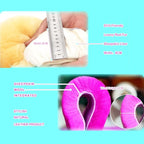 Soft Fluffy Wool Sheepskin car Steering Wheel Cover for Girls Women Universal car 14 1/2-15 1/2inchs (Claret)