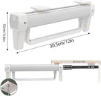 Adjustable Pull Out Hanger Rail Rod - Pull Out Clothes Rail,Extendable Closet Rod for Pants Clothing Storage,Wardrobe Adjusta
