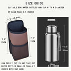 Large Car Cup Holder Expander, Fits Large 24/36/40/46oz Water Bottles, Big Drinks Holder Bag- Universal Auto Vehicle for Cars