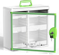 Glosen Medicine Cabinet with Key Wall Mounted Medication Lock Box 【 Green 15x 6.7 x 13 Inch】 Portable Storage Container Big C