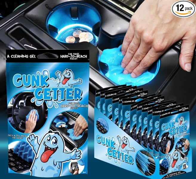Cleaning Gel for Those Hard to Reach Places, Automotive Cup Holder Electronic Keyboard Office, Slime Gel Cleaner Dust Crumb R