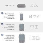 BAGSMART 6 Set /4 Set/2 Set Compression Packing Cubes for Travel, Lightweight Luggage Organizer Bags, Durable Space Saver Bag