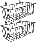 ULTECHNOVO Hanging Wire Basket 9.84X5.51X4.33 Inch Metal Storage Organizer for Pegboard Grid Wall Kitchen Garage Rv Tool Shed