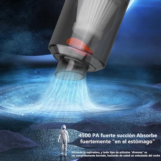 Car Vacuum Portable Cordless, Handheld Vacuum Cordless with 30Mins Rechargeable Battery,Small Handheld Vacuum Cleaner for Car