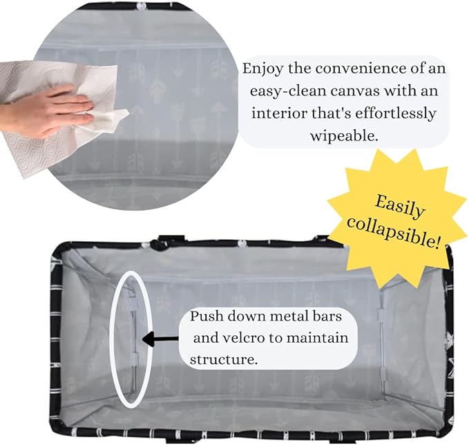 NGIL Extra Large Utility Tote Reusable Grocery Bag Oversized Collapsible for Groceries, Storage, Picnic, Beach (Arrow-black)