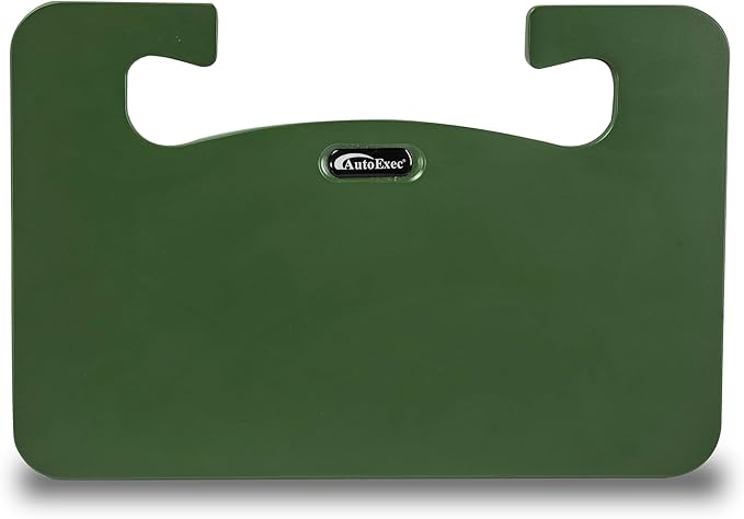 AutoExec Wheelmate Extreme Deluxe Car Steering Wheel Tray Vehicle Desk, Army Green with Phone Vent Clip (for Thicker Steering Wheel)