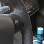 MEWANT Tesla Model 3/Model Y Hand Stitched Steering Wheel Cover for Tesla Model 3 2017-2023 / Model Y 2020-2023 for Tesla Model 3/Y Accessories