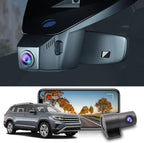 Fitcamx Front 2K+Rear 1080P Dash Cam Adapts for Volkswagen Atlas 2018-2026 (Model B, Wide Body) & Cross Sport 2020-2026, OEM 