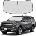 Windshield Sun Shade for Chevy/Chevrolet Suburban 2021-2024 2025 2026 Sunshade Front Window Shade Custom Fit Suburban Accessories Sun Visor Foldable Shade Blocks UV Rays Accessories
