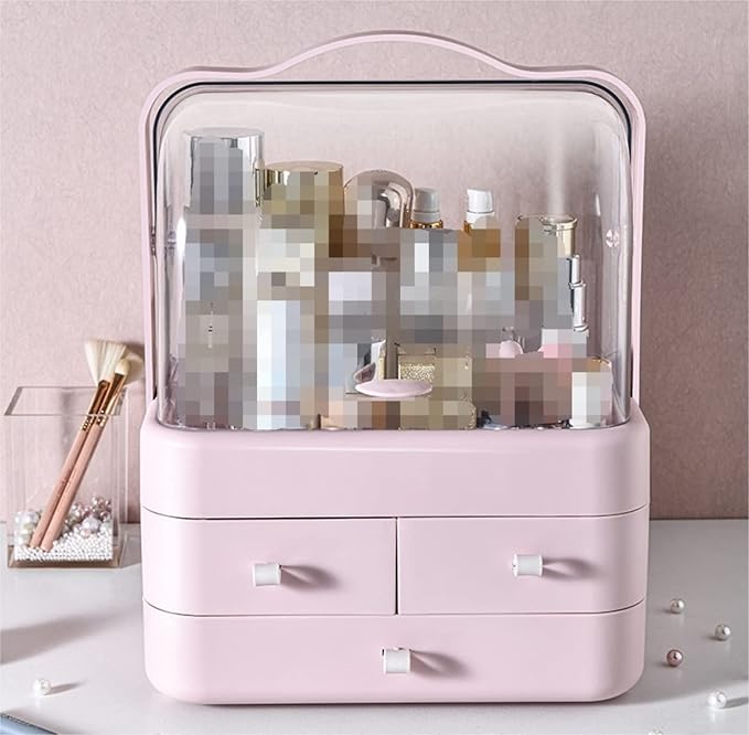 Makeup Organizer Vanity Organizer Household Cosmetic Storage Box Dressing Tables Bedrooms and Bathrooms Makeup Organizer Make