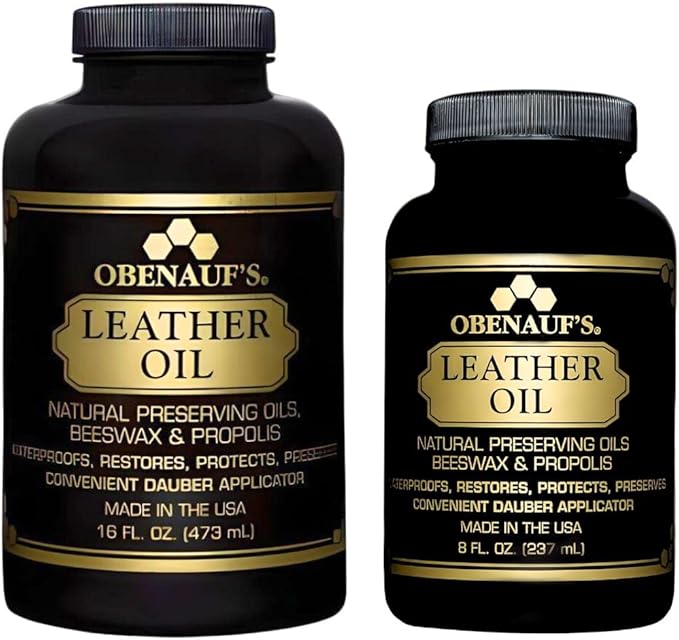 Obenauf's Leather Oil - Leather Conditioner (8oz) - Restore and Protect Leather Boots, Jackets, Purses as Well as Car Leather