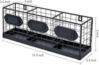 MyGift Wall Mountable Black Metal Utensil Holder Organizer, 15.7" Countertop Kitchen Silverware Flatware Caddy Holder Storage