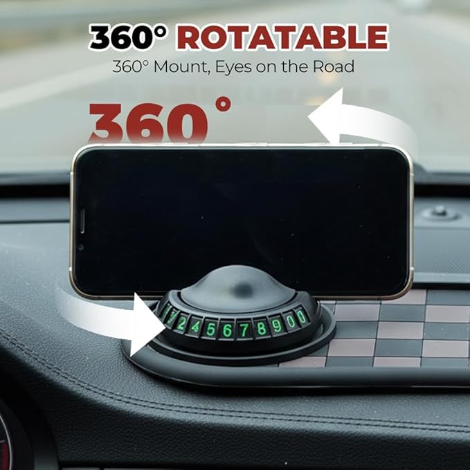 Mobile Phone Bracket Anti-Slip Mat, Car Anti Slip Mat Phone Holder for Dashboard, Multifunction Car Dashboard Mat with Tempor