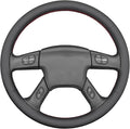MEWANT Hand-Stitched Steering Wheel Cover for Chevy Silverado 1500 2500 3500 2003-2006 Trailblazer 2002-2009 Custom Wrap