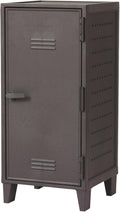TENMA Dark Gray Locker-Shaped Storage Box, 14.0 x 14.0 x 30.0 inches, Fits Peg Cabinet, Vintage, Industrial, 4 Height Shelves