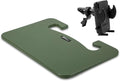 AutoExec Wheelmate Extreme Deluxe Car Steering Wheel Tray Vehicle Desk, Army Green with Phone Vent Clip (for Thicker Steering Wheel)