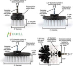 HUAWELL Automotive Soft White-Car Accessories Car Cleaning Brush - Drill Brush -Wheel Brush - Car Mats - Detail Brush - Carpe