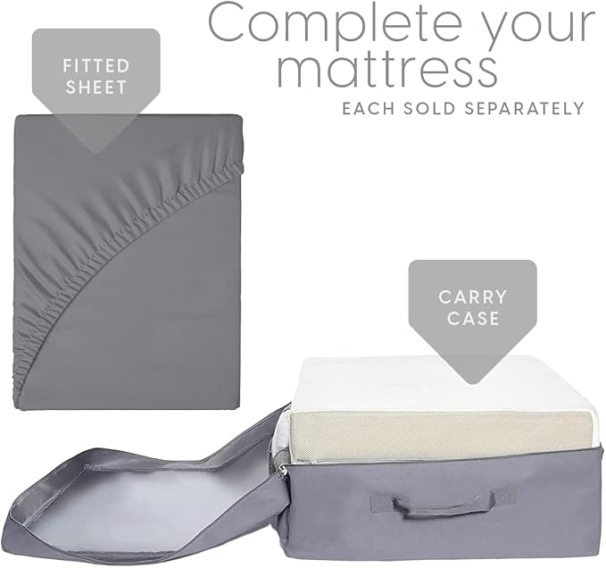Milliard Full Tri Folding Mattress with Washable Cover, Full Size (75 inches x 52 inches x 4 inches)