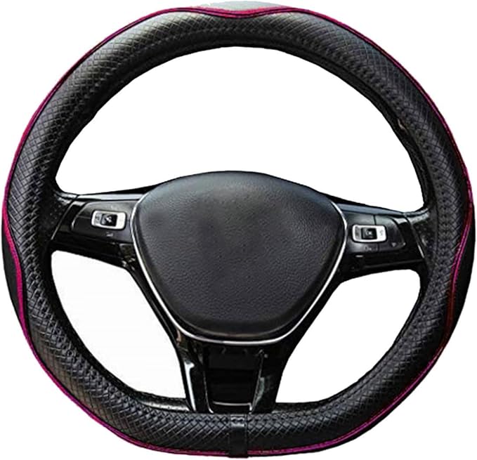 Mayco Bell Flat Bottom Steering Wheel Cover Anti-Slip,Safety,Soft,Breathable,Durable,Full Surround,Comfortable Grip Microfibe