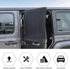 Rear Window Sun Shade Covers Elasticized Breathable Mesh Car Side Window Screens Net UV Protection Sunshade for Jeep Wrangler TJ JK JL & Gladiator JT 1997-2023,2PCS