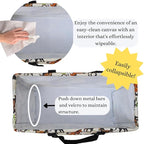 NGIL Extra Large Utility Tote Reusable Grocery Organizing Bag Oversized Collapsible for Storage, Picnic,Car, Beach (Wild Horse-black)