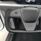 MEWANT Hand Stitched Tesla Model S Yoke Steering Wheel Cover Wrap for Tesla Model S 2021-2023 / Model X 2021-2023 Tesla Yoke Steering Wheel Accessories