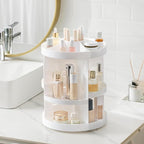 HBlife Extra Large 360 Rotating Makeup Organizer Adjustable Carousel Large Capacity Revolving Perfume Organizer Skincare Orga