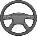 MEWANT Steering Wheel Cover for Chevy Silverado 1500/2500 / 3500 2003-2006 / Silverado 1500 2500HD 3500 Classic/Trailblazer Hand-Stitched Microfiber Leather Steering Wheel Wrap