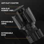 DYLEN Car Cup Holder Expander, Cup Holder Expander Adapter for Car with Adjustable Arms and Base, Fits Yeti, HydroFlask, Stan