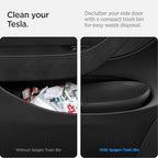 Spigen Door Pocket Car Trash Can [with Magnetic Lid] Waterproof Door Pocket Organizer for Legacy Tesla Model Y (2020-2024) [Not for New Model Y Juniper 2026/25] - Driver Side only