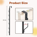 TOMIR Over The Door Hooks 3 Pack, Door Coat & Bag Hanger, Over The Door Purse Organizer, Clothes Hanger, and Towel Holder, No