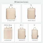 BAGAIL 6 Set Ultralight Compression Packing Cubes Packing Organizer for Travel Accessories Luggage Suitcase Backpack