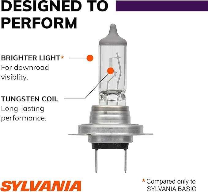 SYLVANIA - H7 XtraVision - High Performance Halogen Headlight Bulb, High Beam, Low Beam and Fog Replacement Bulb (Contains 2 