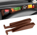 2PCS Car Seat Gap Filler Organizer, Car Seat Organizer, Multifunctional Seat Gap Storage Box for Phone Key, Fill The Gap & Stop Things from Dropping, Universal for Most Vehicles (Dark Brown)