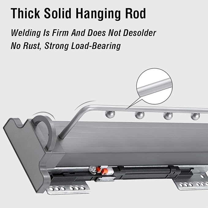 Clothes Hanging Rod Clothing Store/Hotel Wardrobe Clothes Rod,Pull Out Clothes Rail,Extendable Clothes Rail,Used for Wardrobe