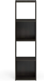 Furinno Pelli Cubic Storage Cabinet, 4x1, Espresso