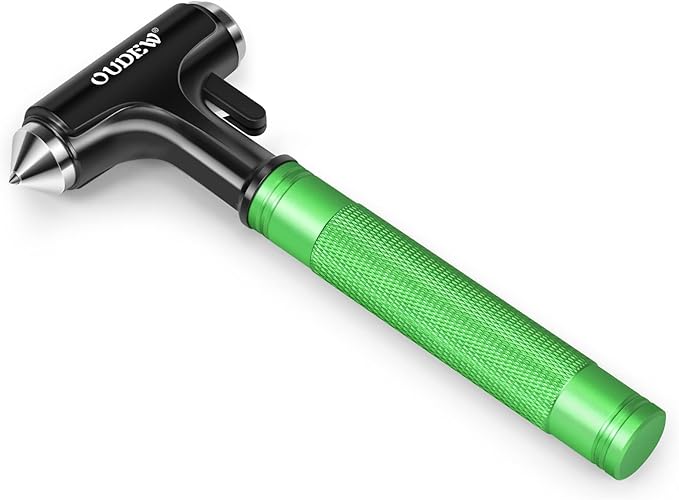 Car Safety Hammer, Car Glass Breaker with Seat Belt Cutter, Automotive Escape Tool, Metal Window Breaker, Emergecy Safety Ham