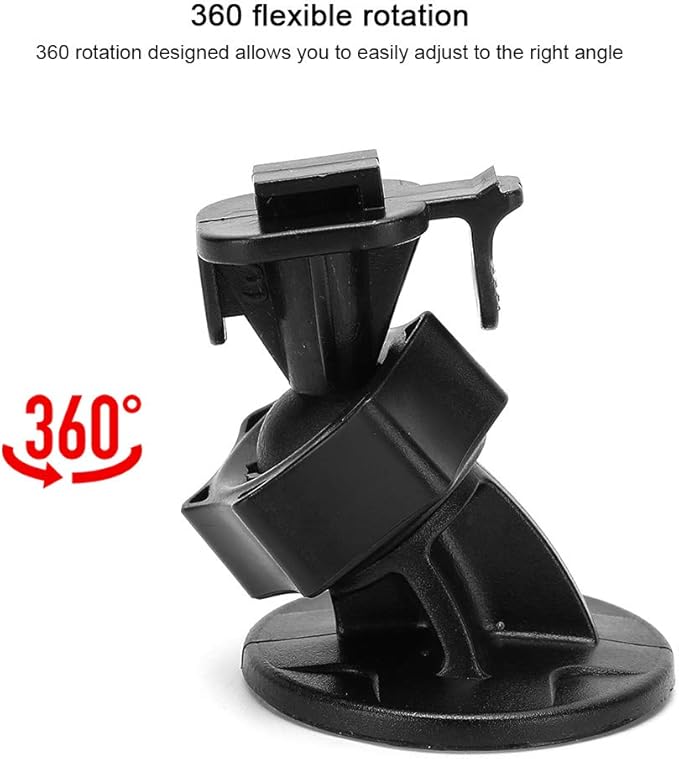 ASHATA Auto Recorder Stand Dash Camera Bracket, Dash Camera Sucker Car Recorder Holder Dashboard Suction Cup Dash Cam Mount, for Navigator Rearview Mirror (2pcs)