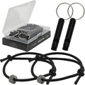 Military-Grade Tactical Survival Bracelet - EDC Carbon Fiber Tungsten Carbide Glass Breaker, Anti-Detach Elastic Wrist Band f