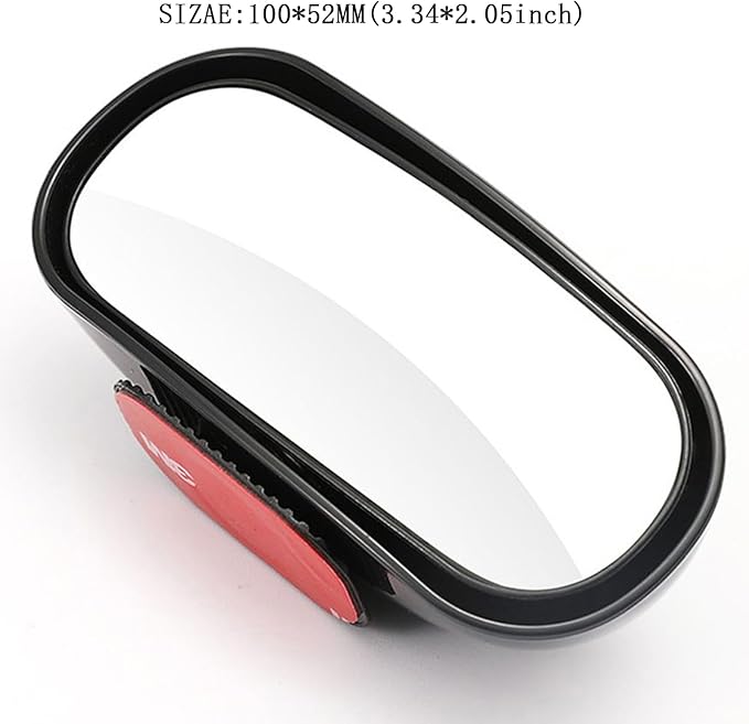 Blind Spot Mirror for Car 2 Pack, Adjustable Convex Wide-Angle Blindspot Mirrors, 360° Rotatable Small Stick-On Blind Side Mirror for Cars, SUVs & Trucks