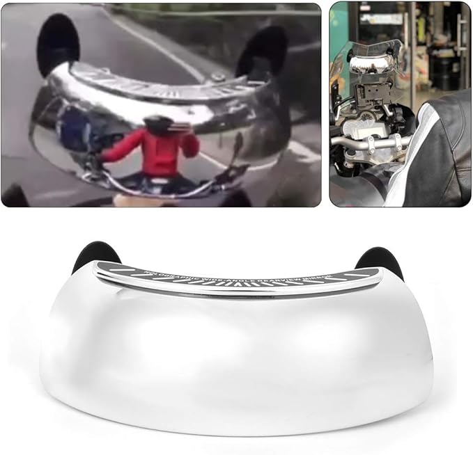 Motorcycle Blind Spot Rear Mirror Motorcycle Wide Angle Rear View Mirror 180° 180 Degree Motorcycle Safety Mirror For Motorcycle Windshield