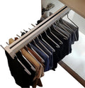 Pull Out Clothes Rail Extendable Pull Out Closet Rod - Wardrobe Pull-Out Trousers Rack, 35-60Cm Sliding Clothes Rail, Extenda