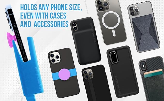 Cup Holder Phone Holder Mount for Car - Universal Adjustable Expander Cradle Hands-Free Driving - Compatible with All Smartphones Car Mount for iPhone Samsung Google Android Mobile Accessories Blue