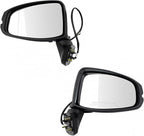 TRQ Driver & Passenger Side Power Mirror Set Paint to Match Compatible with 2015-2018 Honda Fit LX/Sport HO1320332 HO1321332